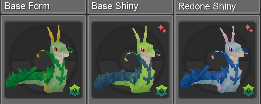 Изображение 3 ресурспака Cobblemon: Redone Shinies