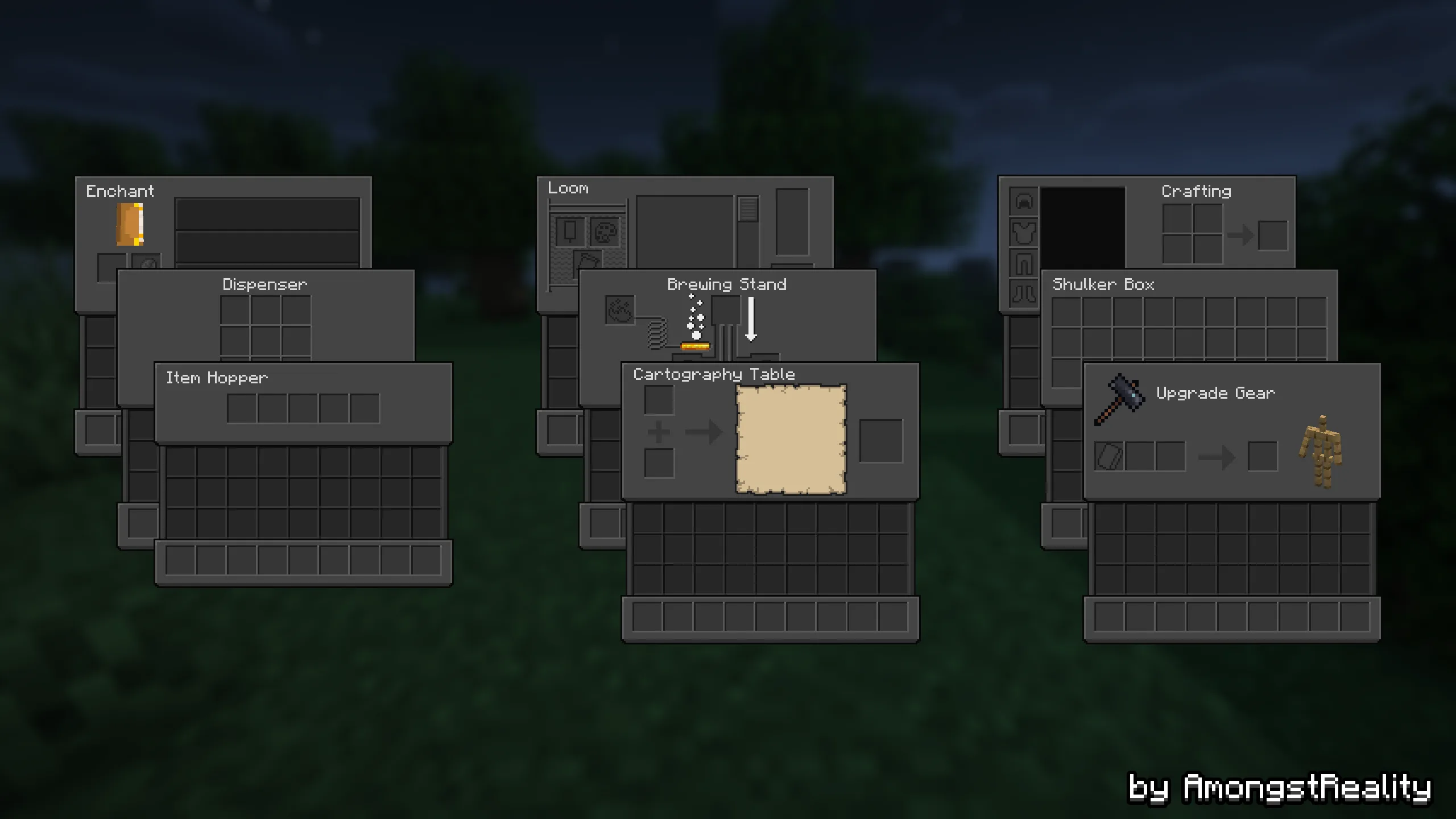 Изображение 2 ресурспака Reimagined GUI (Dark&Purple)