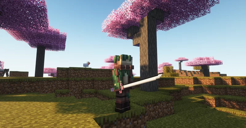 Изображение 4 ресурспака Overgrown's Sakura Sword