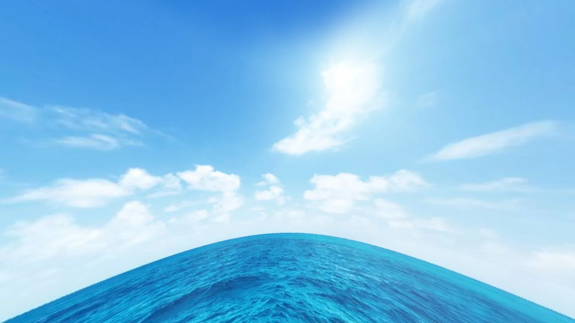 Sea Blue Sky Overlay