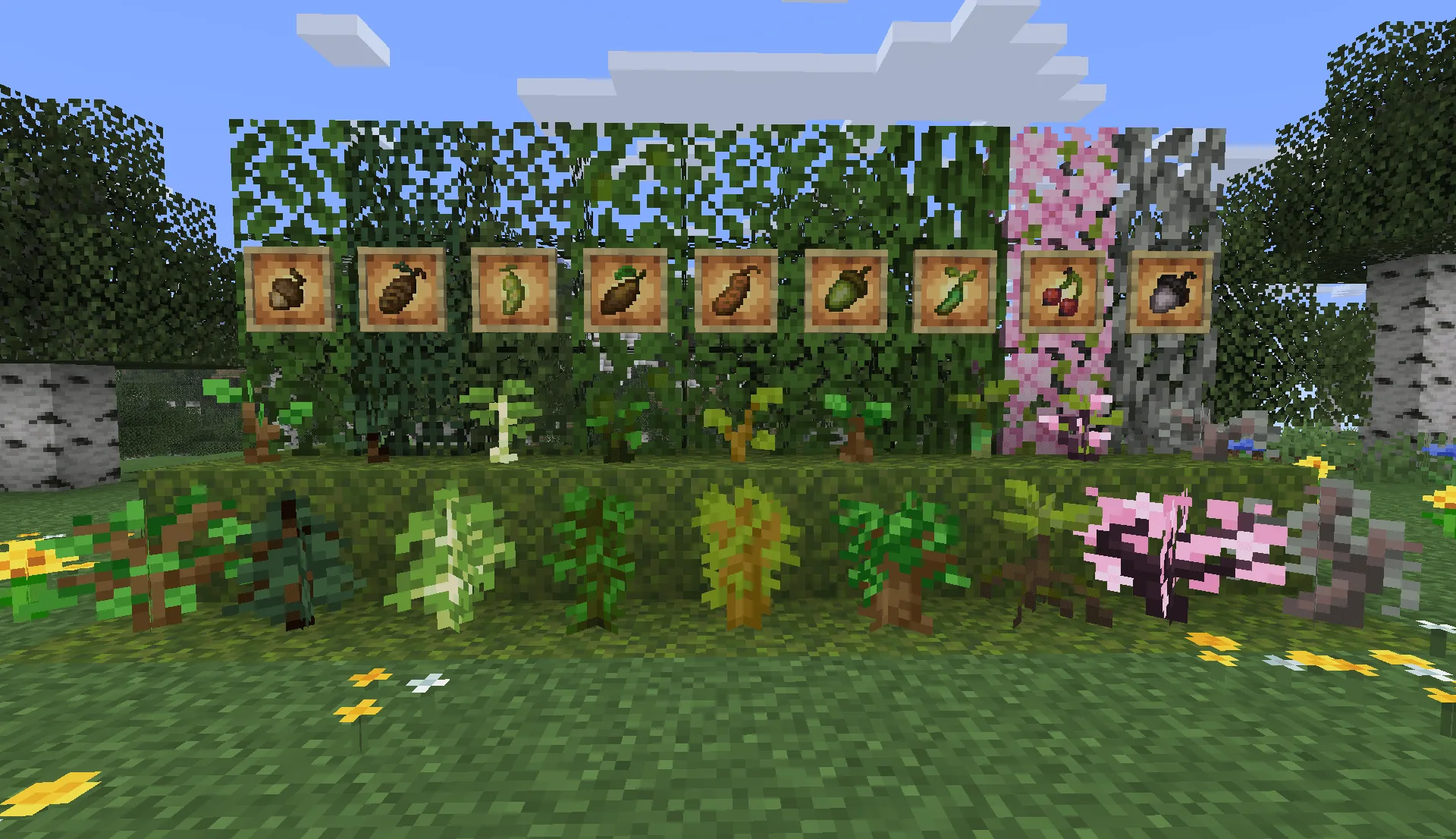 Изображение 2 ресурспака Seedy Saplings