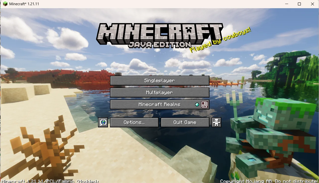 Shader Panorama For 1.21.11：Mounts of Mayhem