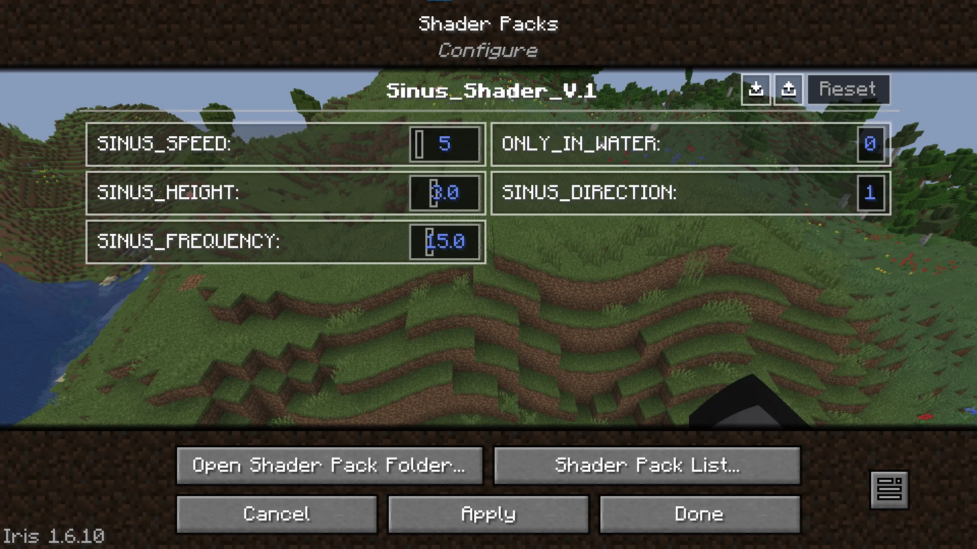 Изображение 1 шейдера Sinus Shader - Sine Wave