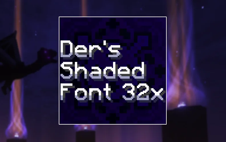 Изображение 1 ресурспака Der's Smooth Shaded Font (Faithful 32x)