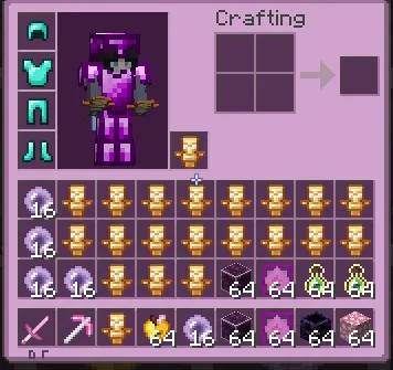 Изображение 2 ресурспака Snow Pink ( CPvP )