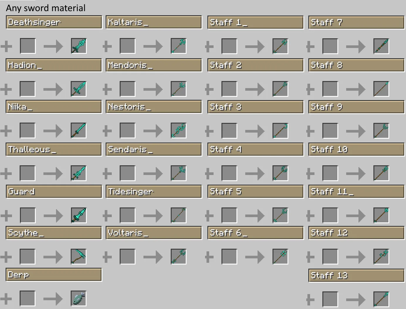 Изображение 2 ресурспака Songs Of War Custom Weapons