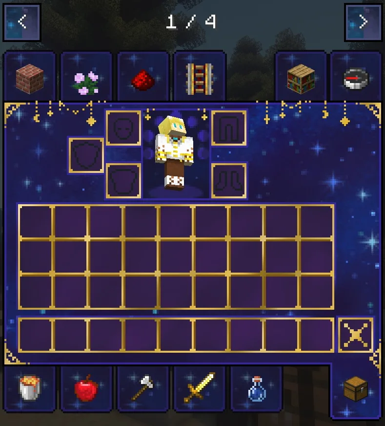 Изображение 2 ресурспака Space and stars GUI