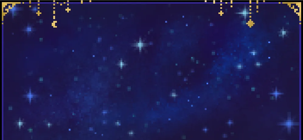 Space and stars GUI