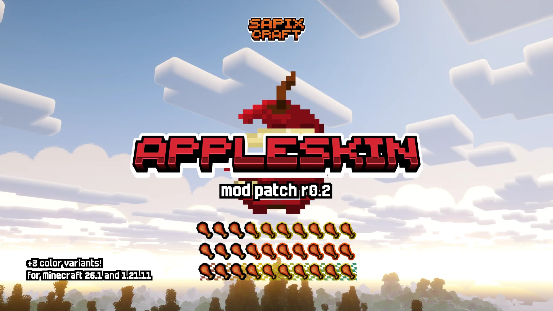 AppleSkin + Sapixcraft Support