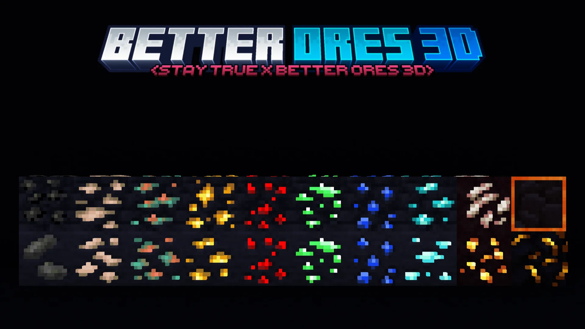 Изображение 1 ресурспака Stay True x Better Ores 3D