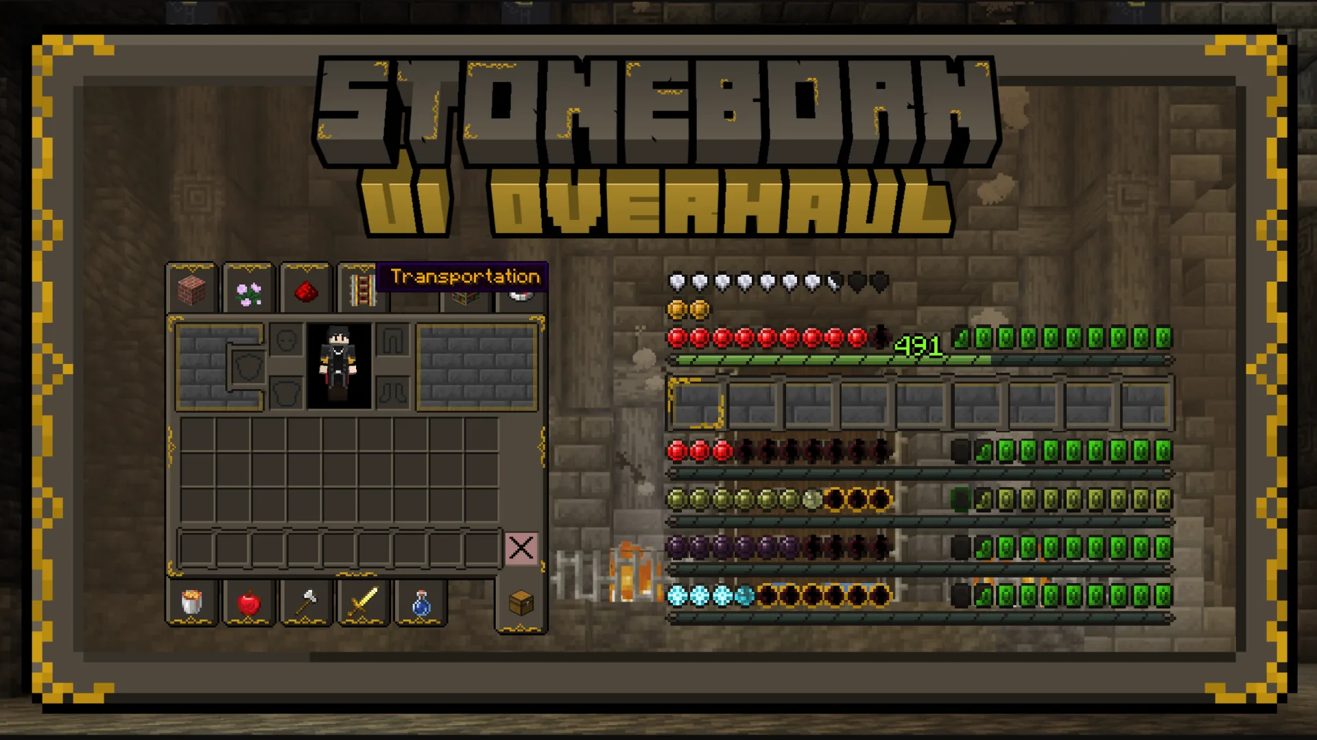 Изображение 2 ресурспака STONEBORN UI Overhaul