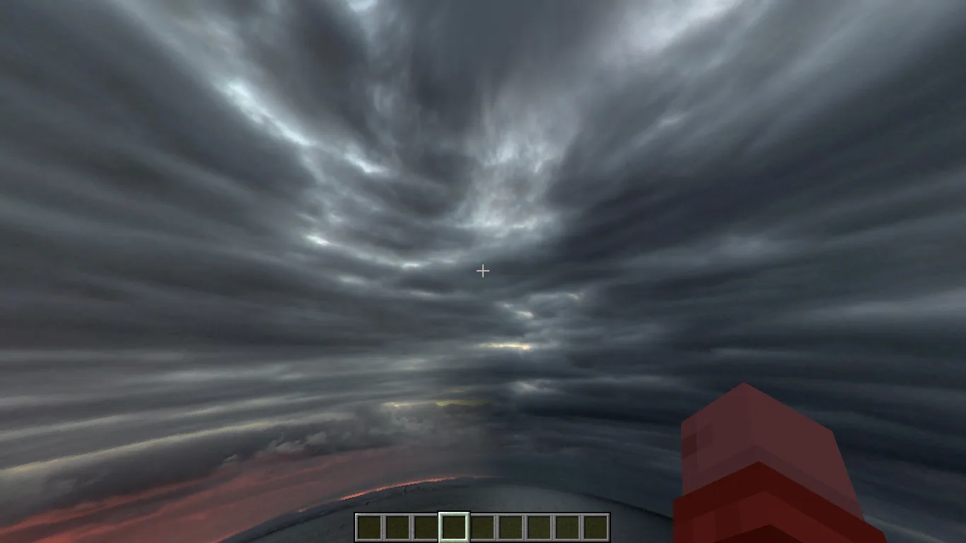 Изображение 2 ресурспака Stormy Sunset Sky Overlay
