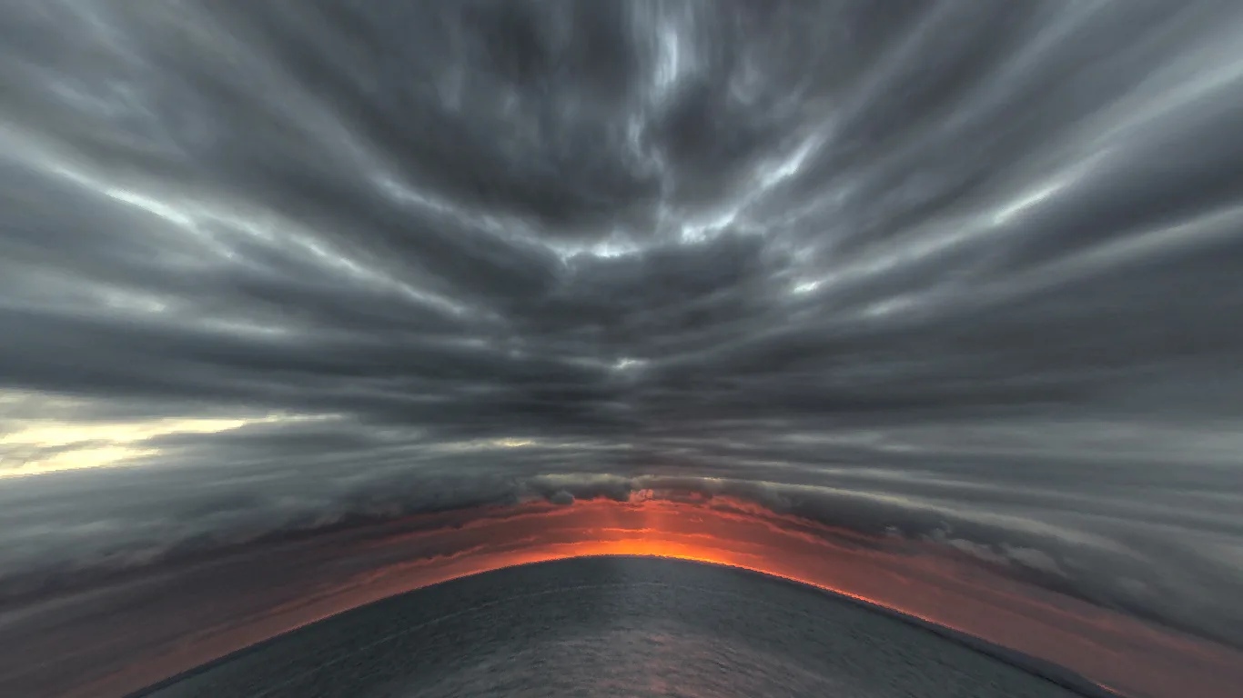 Stormy Sunset Sky Overlay