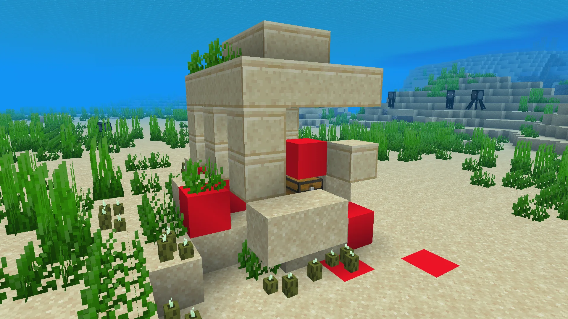 Изображение 2 ресурспака Suspicious Blocks Full Red