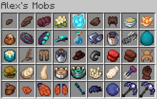 Изображение 2 ресурспака Sweety's Items (Alex's Mobs)