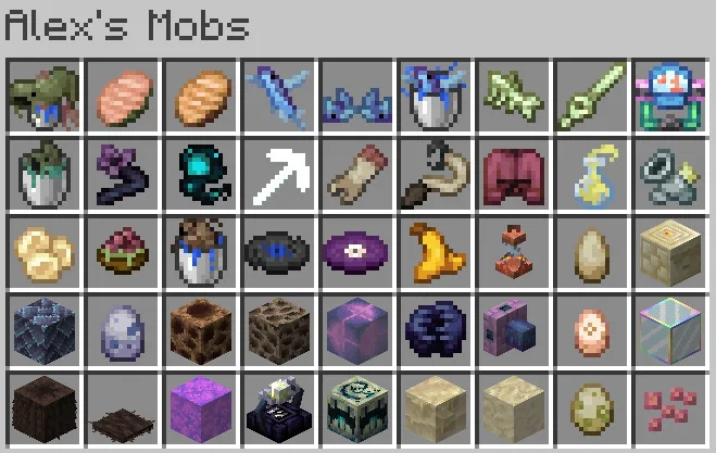 Изображение 4 ресурспака Sweety's Items (Alex's Mobs)