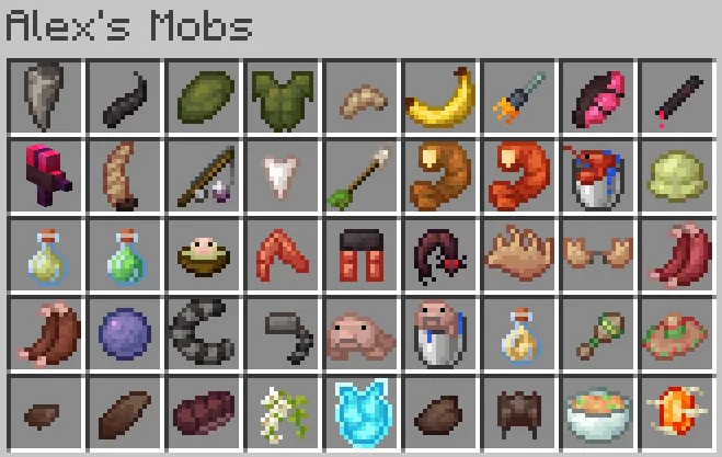 Изображение 5 ресурспака Sweety's Items (Alex's Mobs)