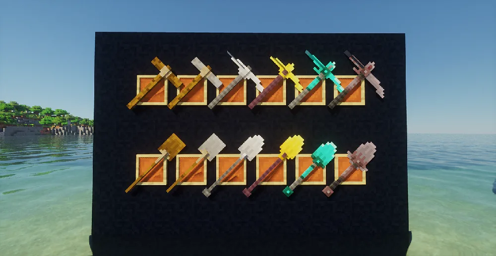 Изображение 4 ресурспака Tactical 3D Tools PvP X Simply Swords