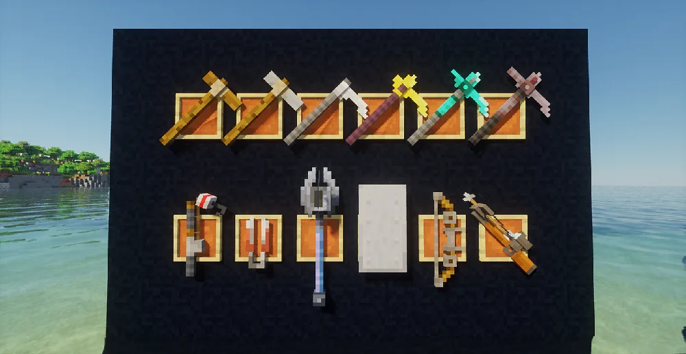 Изображение 5 ресурспака Tactical 3D Tools PvP X Simply Swords