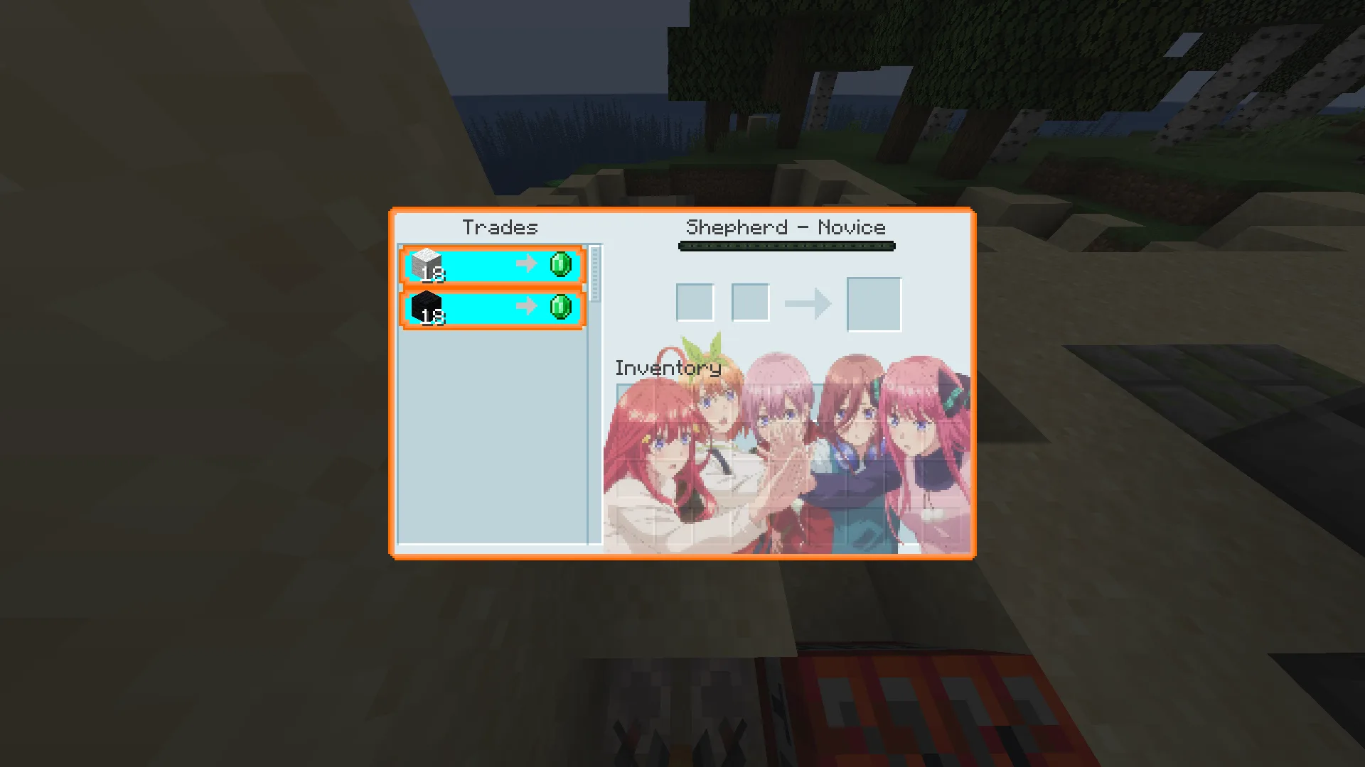 Изображение 3 ресурспака The Quintessential Quintuplets Custom GUI Pack