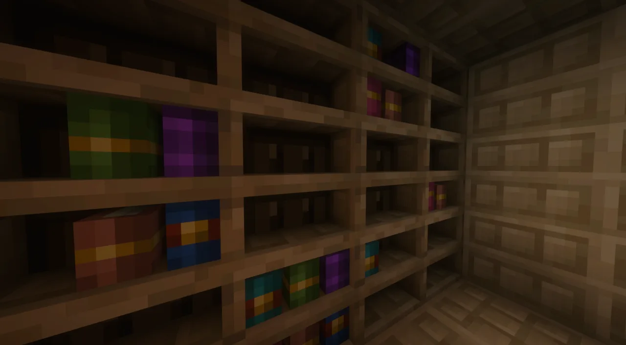 Изображение 2 ресурспака Undopia 3D Chiseled Bookshelf