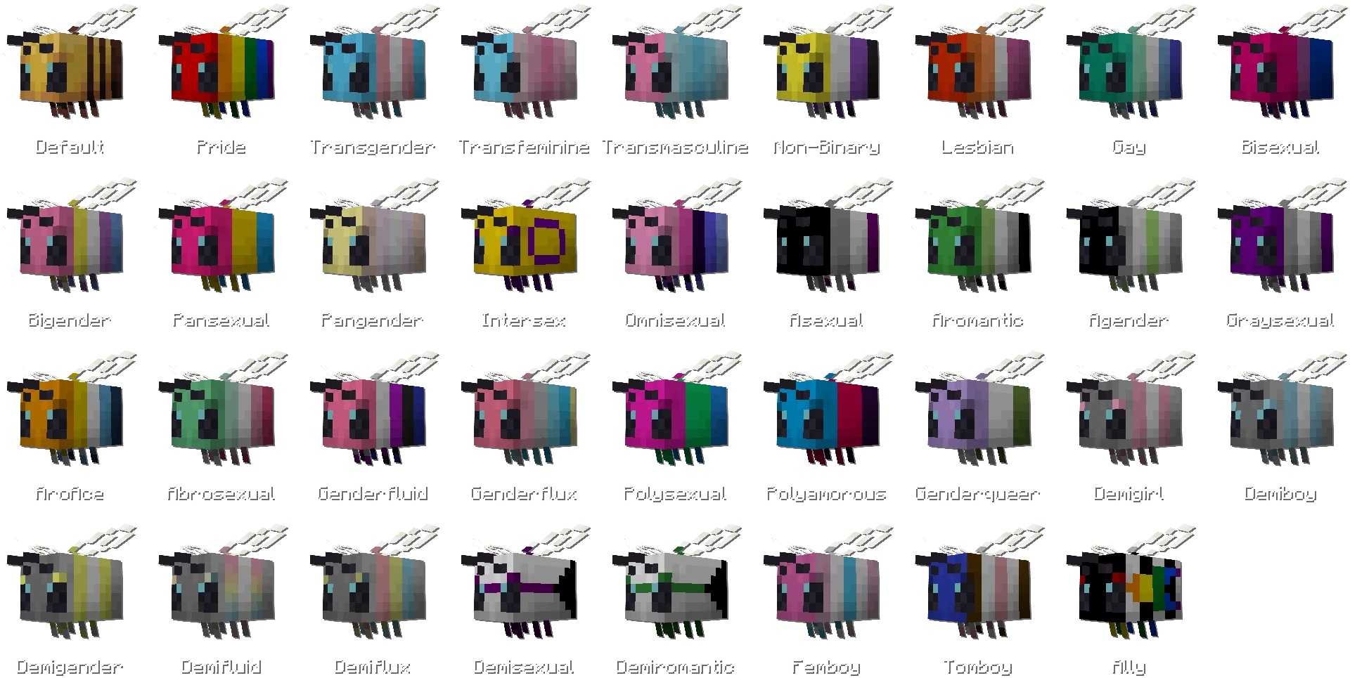 Изображение 1 ресурспака Undopia Pride Bees