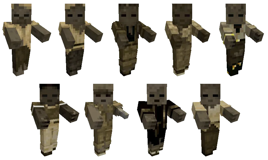 Изображение 3 ресурспака Undopia Zombie Skins