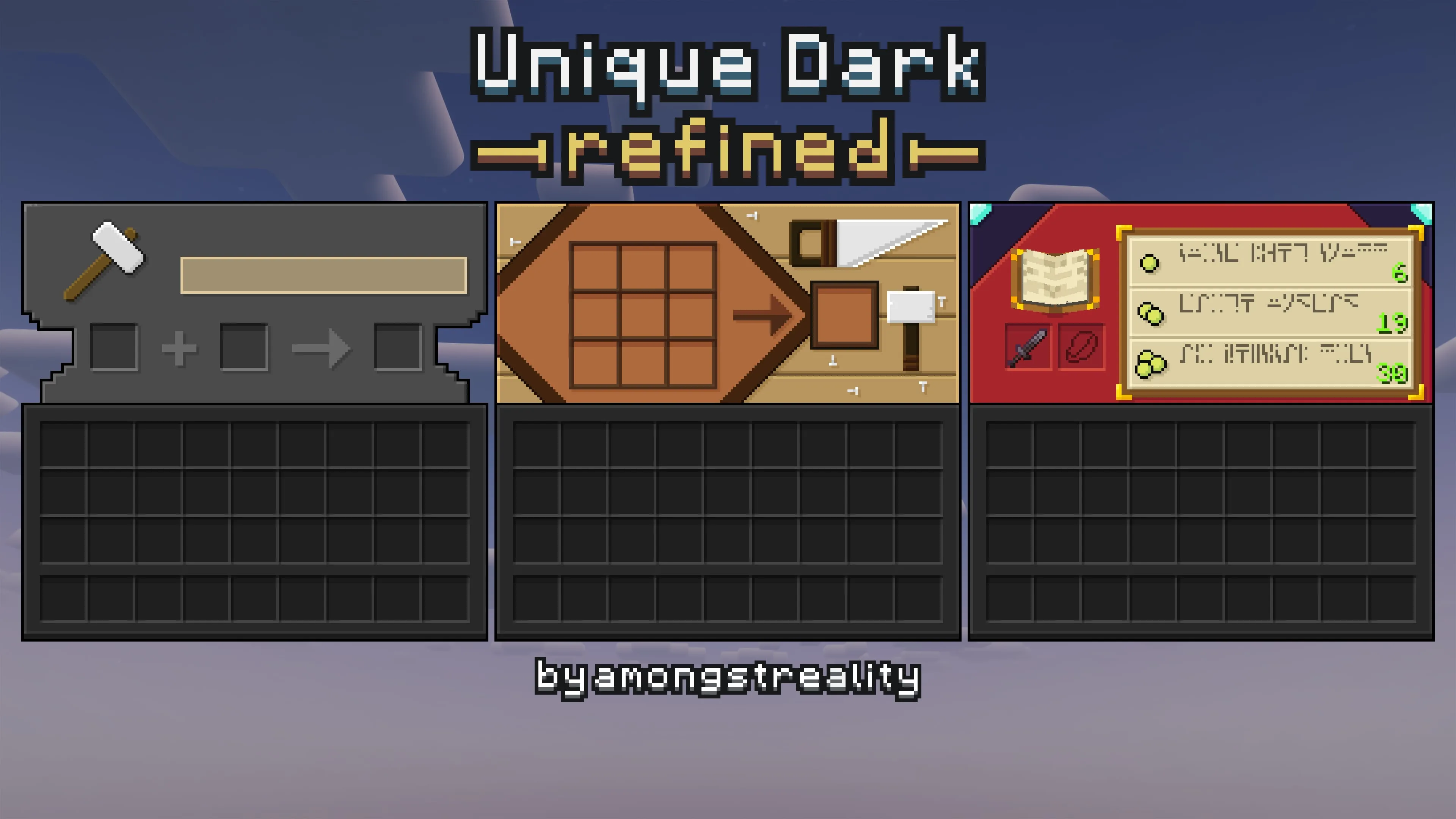 Изображение 2 ресурспака Unique Dark Refined