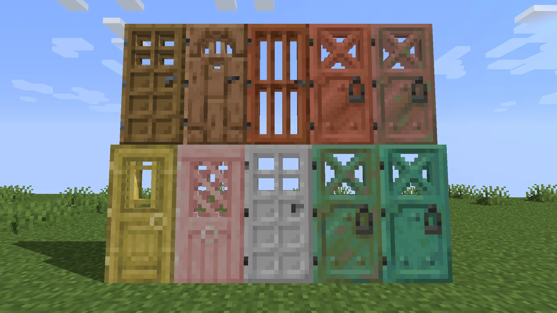 Изображение 1 ресурспака Vanilla 3D Doors
