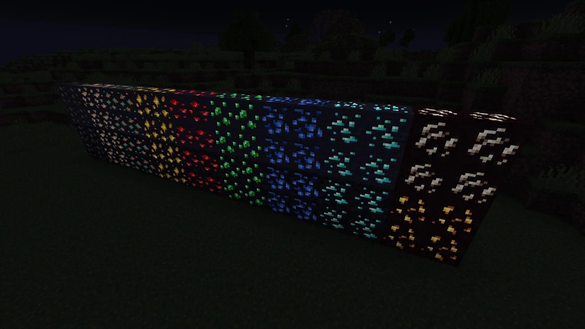 Изображение 2 ресурспака Vanilla Emissive Ores [Sodium]