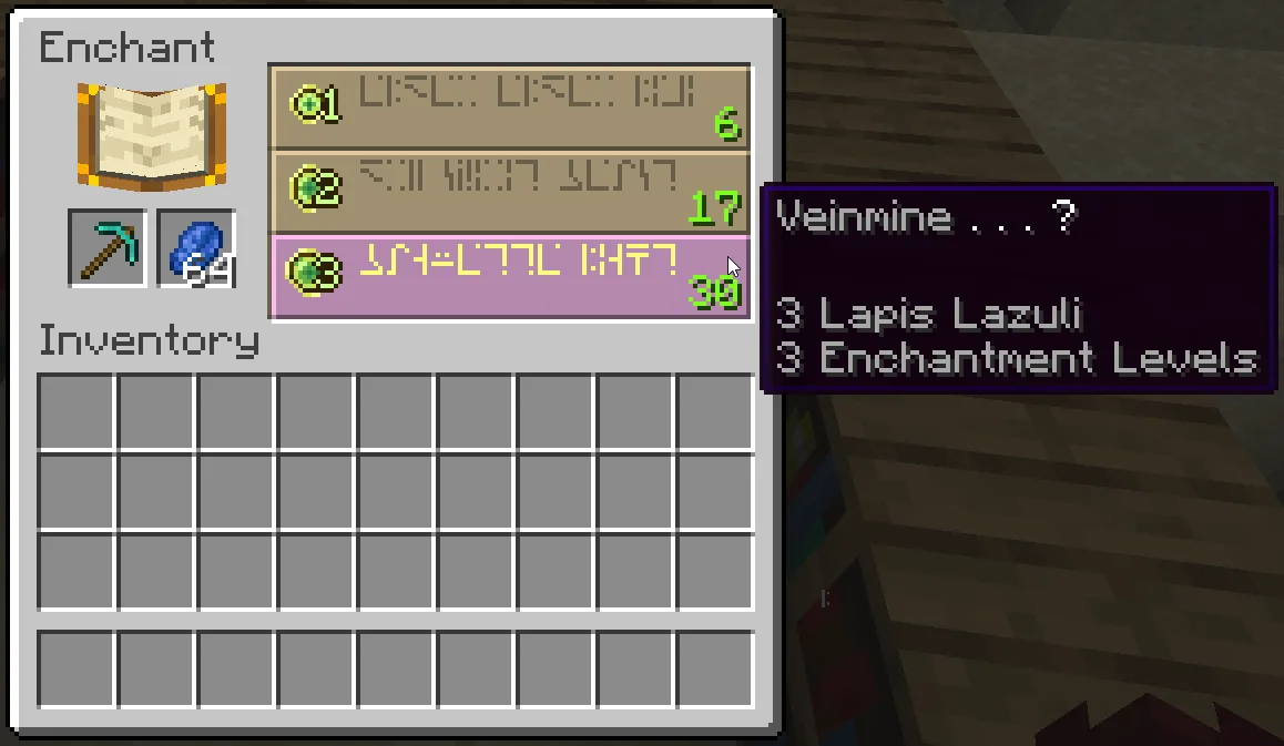 Изображение 1 мода Veinminer Enchantment