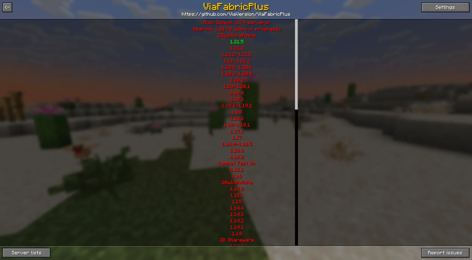 Изображение 1 мода ViaFabricPlus