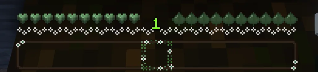 Изображение 1 ресурспака Vines & Leaves Hotbar