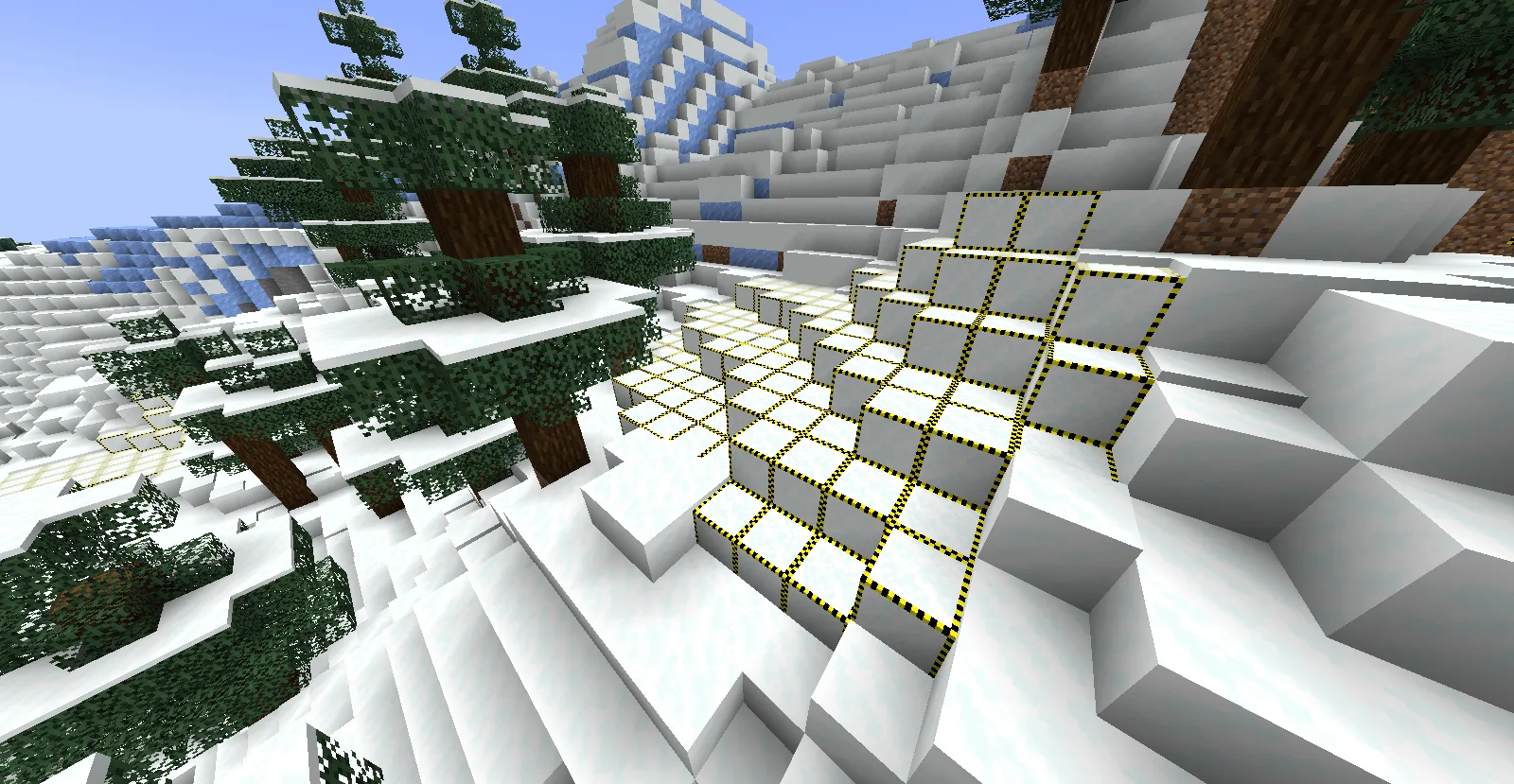 Visible Powdered Snow Bocks