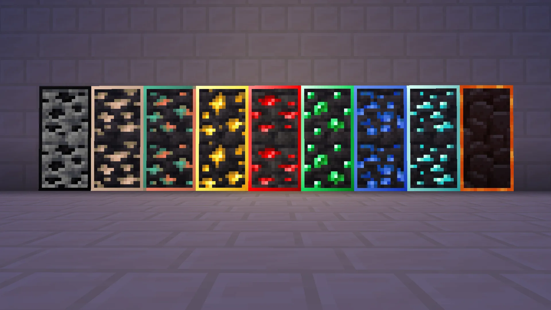 3d Breaking X Visible Ores
