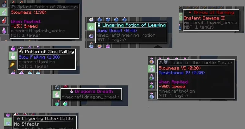 Изображение 1 ресурспака Visual Potions Effects