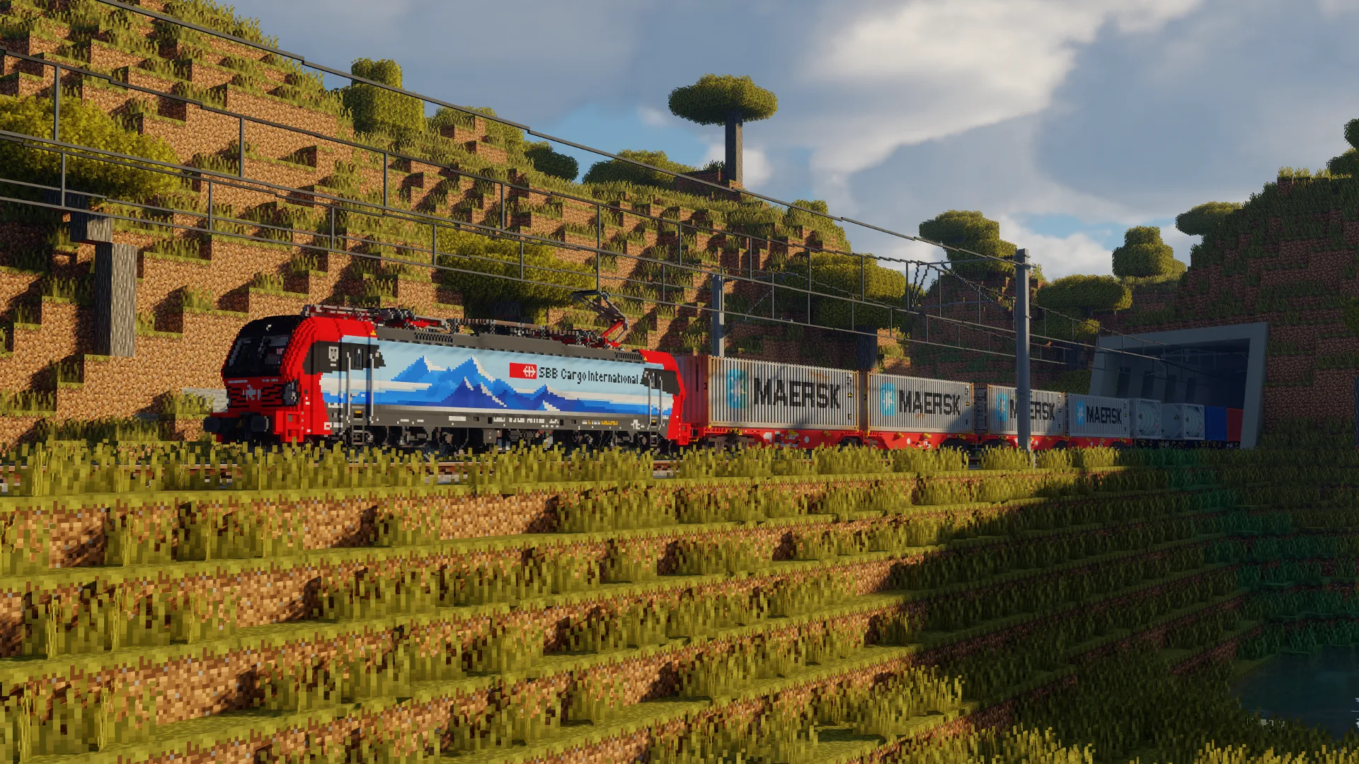 Изображение 2 ресурспака Voxel Trains IR