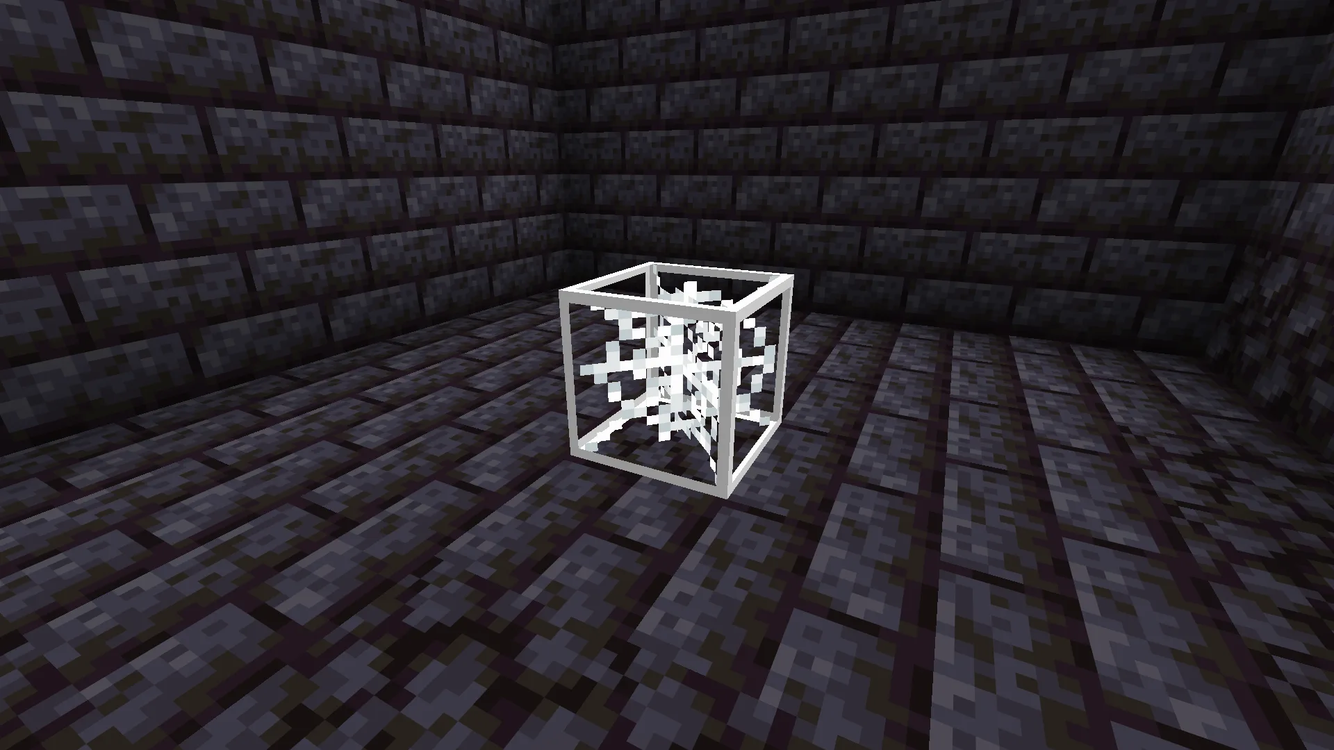 White cobweb outline