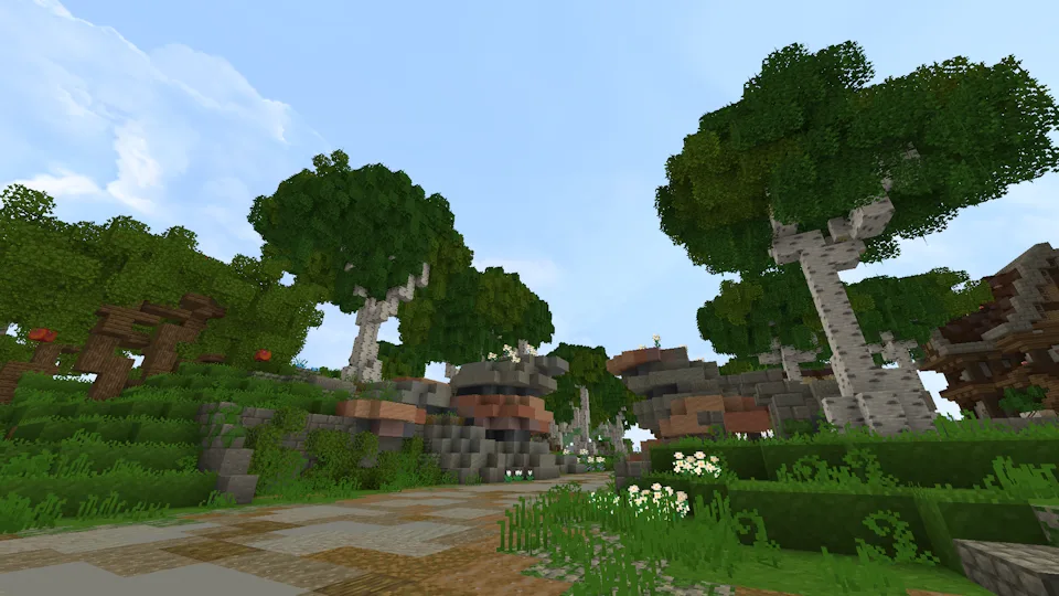 Изображение 2 ресурспака Wynncraft Bushy Leaves