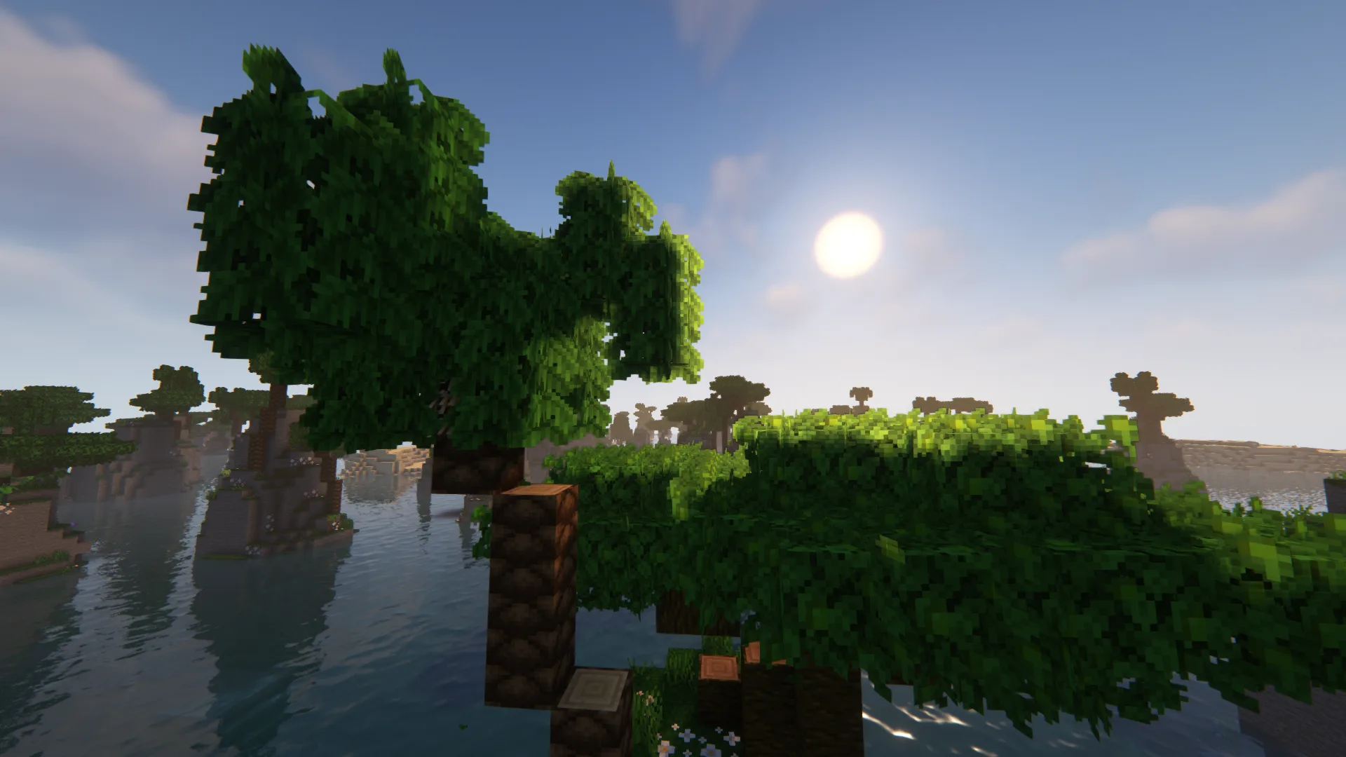 Изображение 4 ресурспака Xali's Bushy Leaves - Regions Unexplored Addon