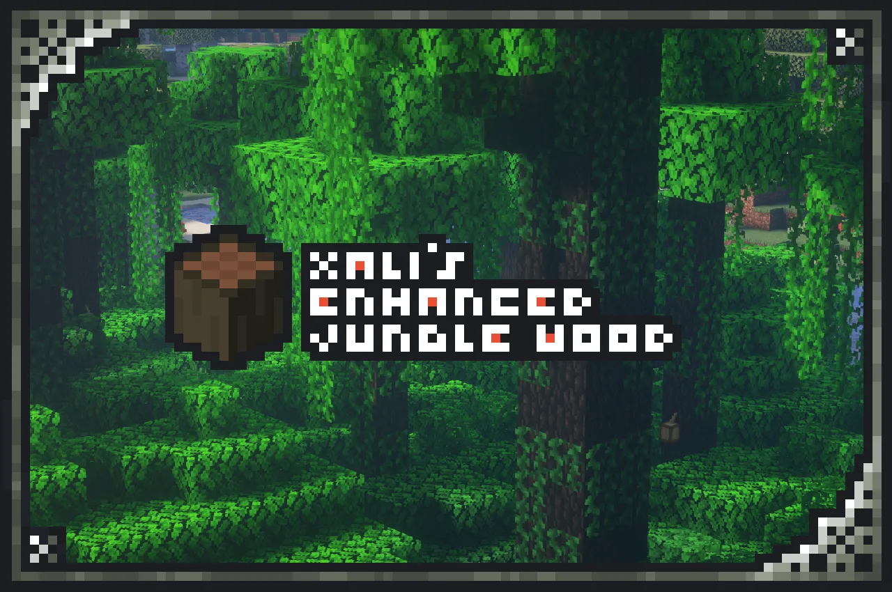 Изображение 2 ресурспака xali's Enhanced Jungle Wood